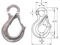 SALKHK78SI Крюки из нержавеющей кислотостойкой стали с предохранителем - Ketten - Цепные электротали, цепные ручные и рычажные тали KITO