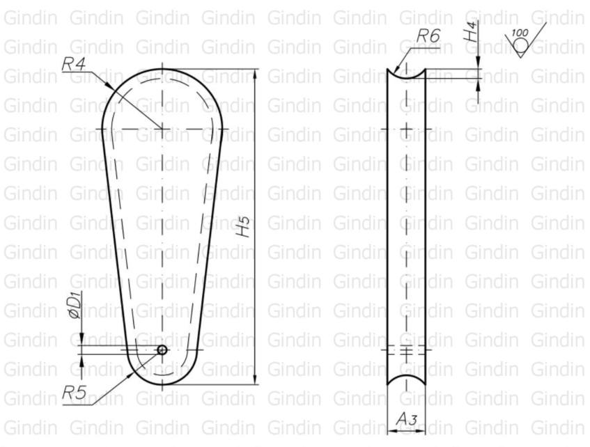6413-ows на канат мм 14 Gindin клиновые концевики для канатов () 6413-OWS-14 Gindin клиновые концевики для канатов