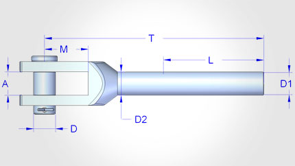 Фитинг Clevis № 710, нержавеющая сталь в России со склада и под заказ