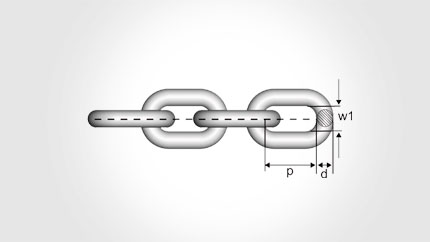 Круглозвенная цепь KLFZ, Класс стали 7 в России со склада и под заказ Круглозвенная цепь KLFZ, Класс стали 7 в России со склада и под заказ